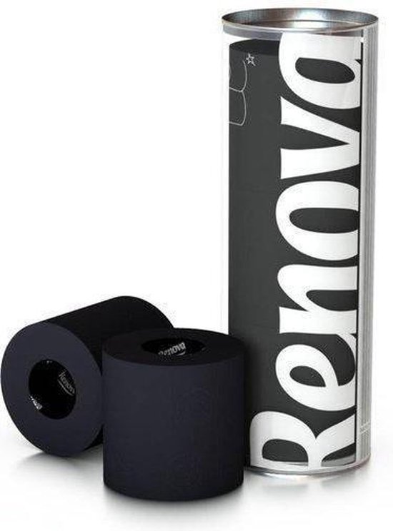Zwart toiletpapier cadeaucilinder | bol.com