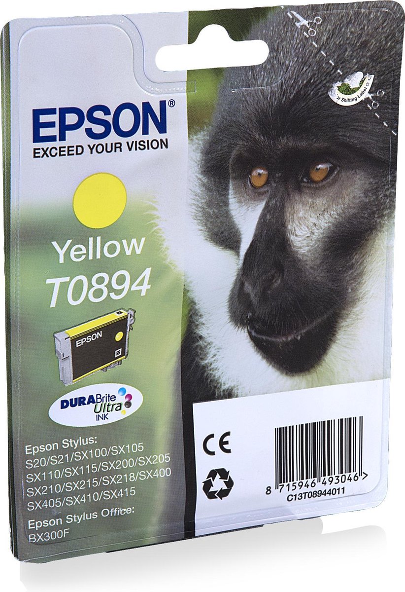 Epson T08944011 inktcartridge - Geel