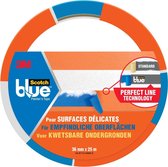 3M™ ScotchBlue™ Schilderstape, 2080-36C, Oranje Kern, 36 mm x 25 m, 1 rol