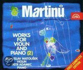 Martinu: Works for Violin and Piano Vol. 2
