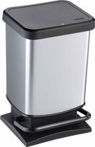 Rotho Paso Pedaalemmer 20 l - 29,3 x 26,6 x 45,7 cm - RVS Rotho Paso Pedaalemmer 20 l - 29,3 x 26,6 x 45,7 cm - RVS