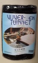 Vijvernet 2 x 5 meter Zwart  Maas 1 x 1 cm