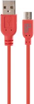 BeHello Oplaadkabel USB-Micro (0,15m) Rood