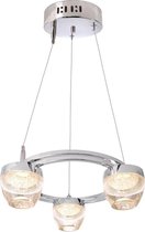 KapegoLED Hanglamp - Doradus III, bulb(s) included, warmwhite, constant voltage, 220-240V AC/50-60Hz, power / power consumption: 15,00 W / 15,70 W, acrylic, clear / transparent, EEC: A, IP20