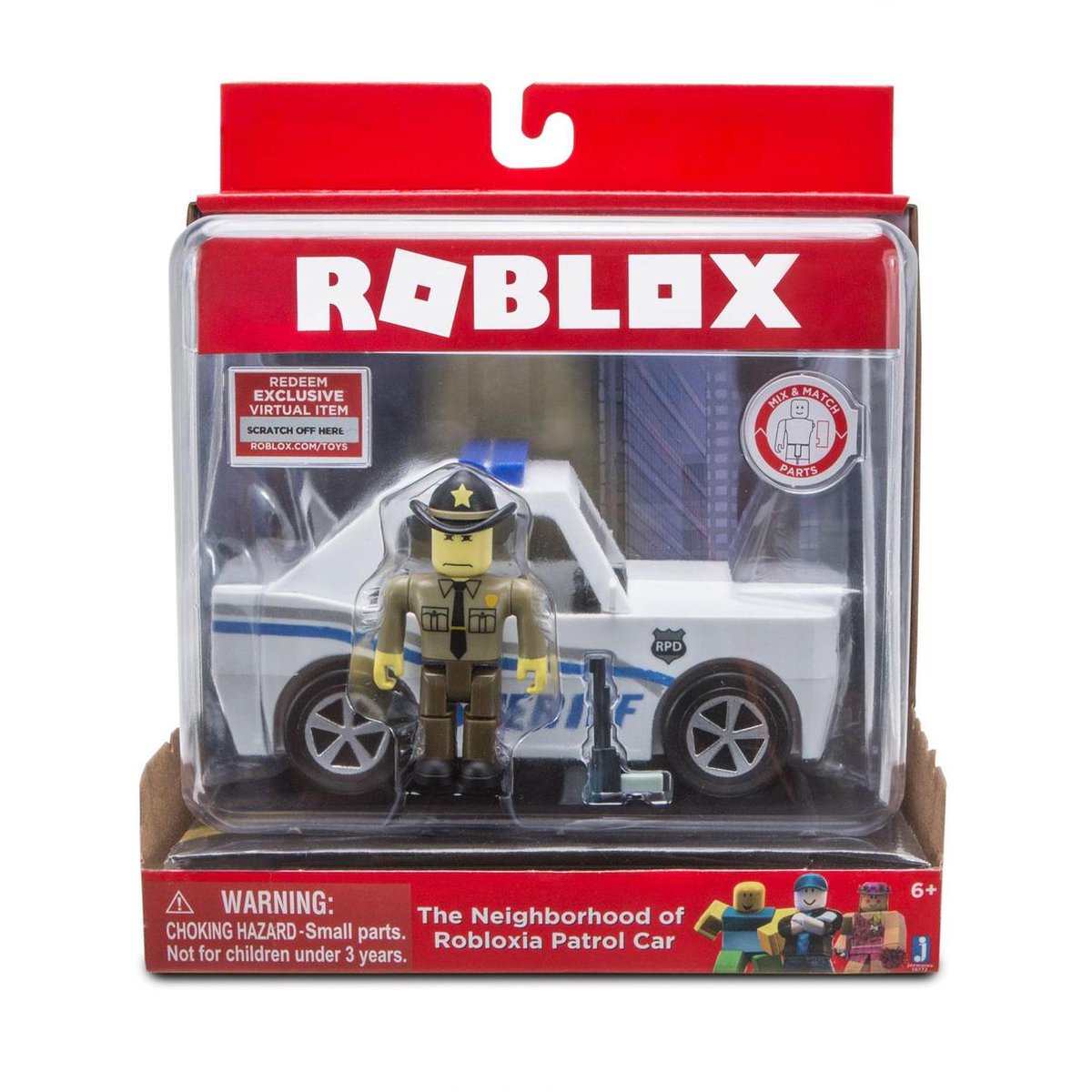 Bol Com Roblox Vehicle The Neighborhood Of Roboxia Patrol Car Speelfigurenset