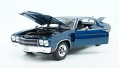 Welly Chevrolet Chevelle SS454 Sport Coupé 1970 Blauw 1/18