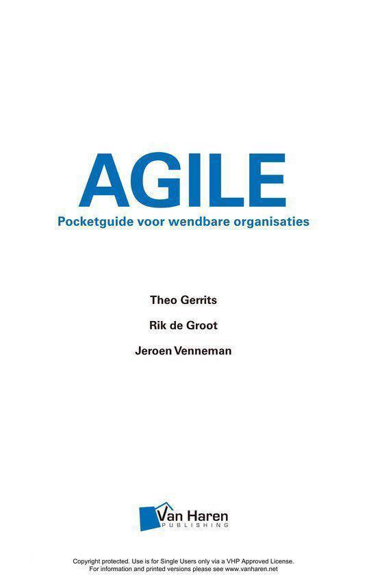 Agile Pocketguide Voor Agile Organisaties