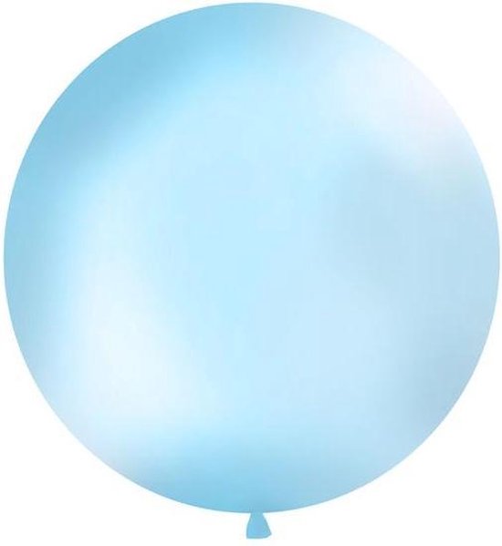 Ballon 1m, rond, bleu ciel pastel | bol