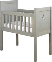 Bopita - Basic Wood - Wieg Ster - 91 X 41 X 100/90 - Natural Wash
