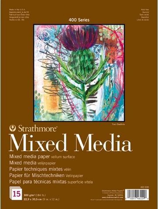 Strathmore 400 series mixed media papier - wit - Strathmore