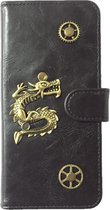 MP Case® PU Leder Mystiek design Zwart Hoesje voor Samsung Galaxy S8 Plus  ( G955  )  Draak Figuur book case wallet case