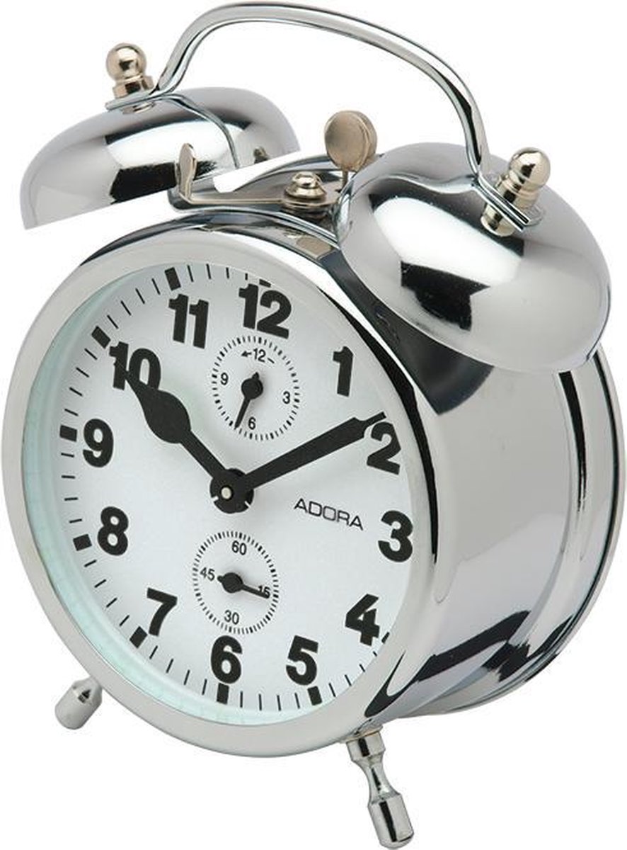 Mechanishe wekker van het merk Adora-Zilverkleurig 860