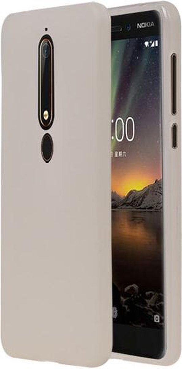 Wit TPU back case cover Hoesje voor Nokia 6 2018