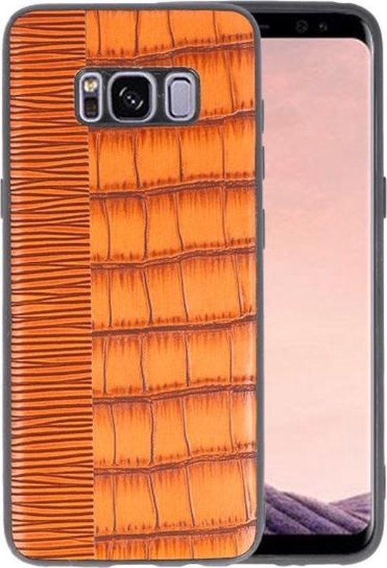 Coque Rigide Croco Brown pour Samsung Galaxy S8