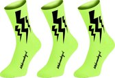 Winaar Lightning Fietsokken Fluo Geel Maat XS (36-38) - 3 Paar