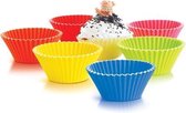 Silicone Zone bakken B&J Muffin cups set van 6, 8,5 cm. Assorti