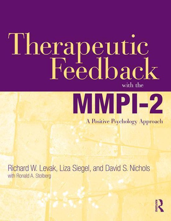 Therapeutic Feedback with the MMPI-2 - cover