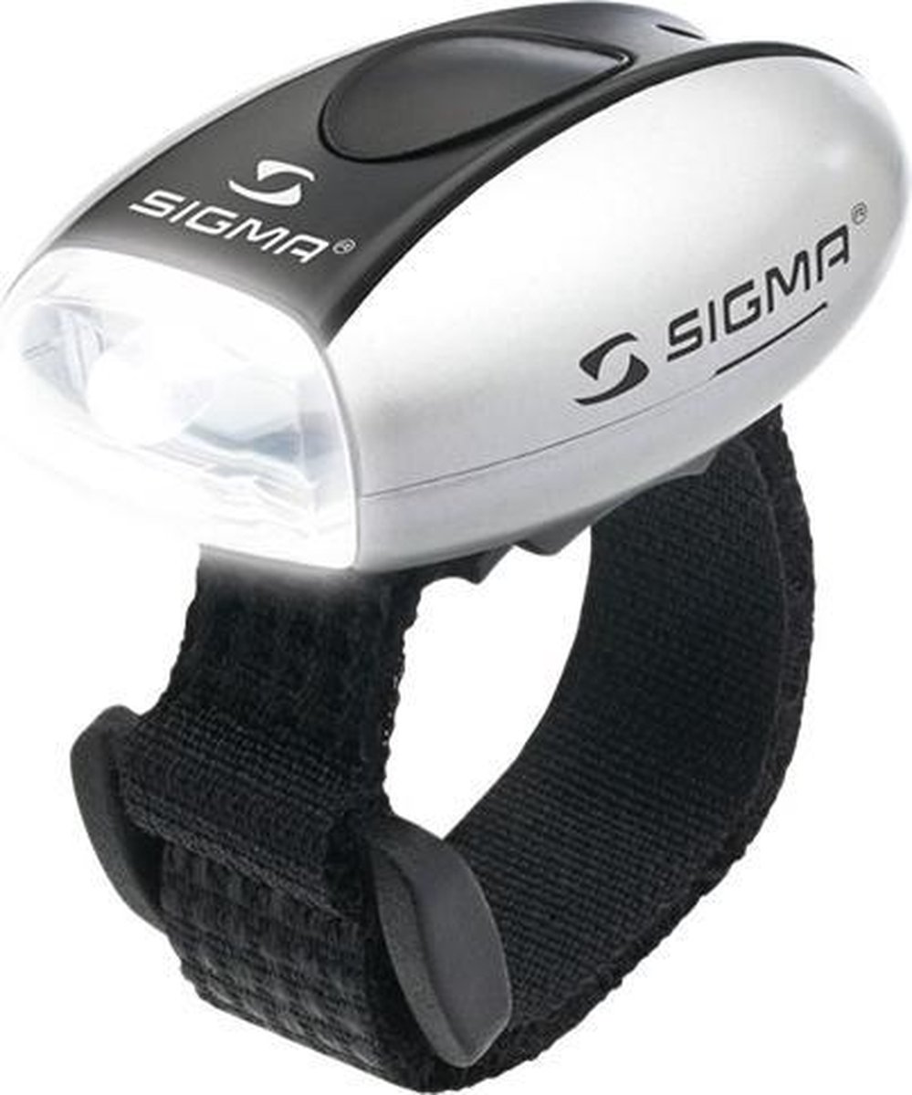 Sigma Micro Led Fiets Verlichtingsset - Batterij - Grijs/Wit
