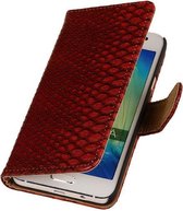 Rood Slang Samsung Galaxy A5 2015 Book/Wallet Case/Cover