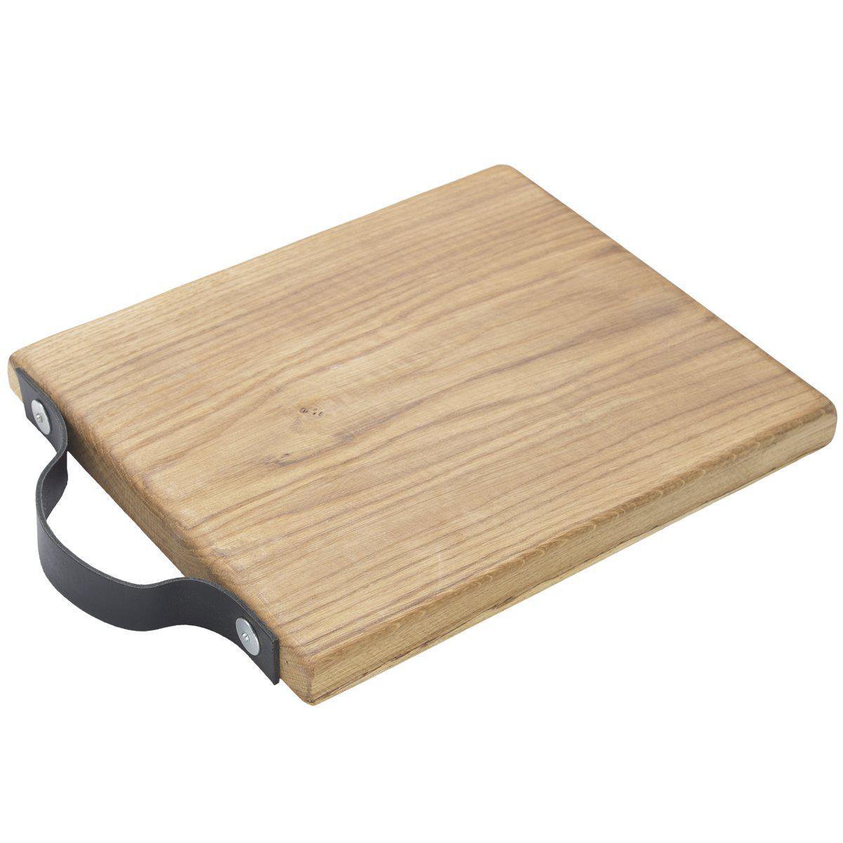 Twentshout snijplank groot - eikenhout - 35 x 30 cm