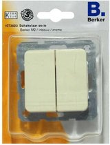 Berker M2 - Dubbele wipschakelaar - Serie - Inbouw - Crème
