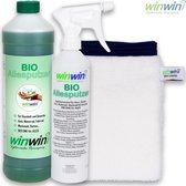 winwinCLEAN Allesputzer 1000ML + Micro Standaard Handschoen + Sproeiflacon, Alleskunner, Allesreiniger 100% biologisch afbreekbaar