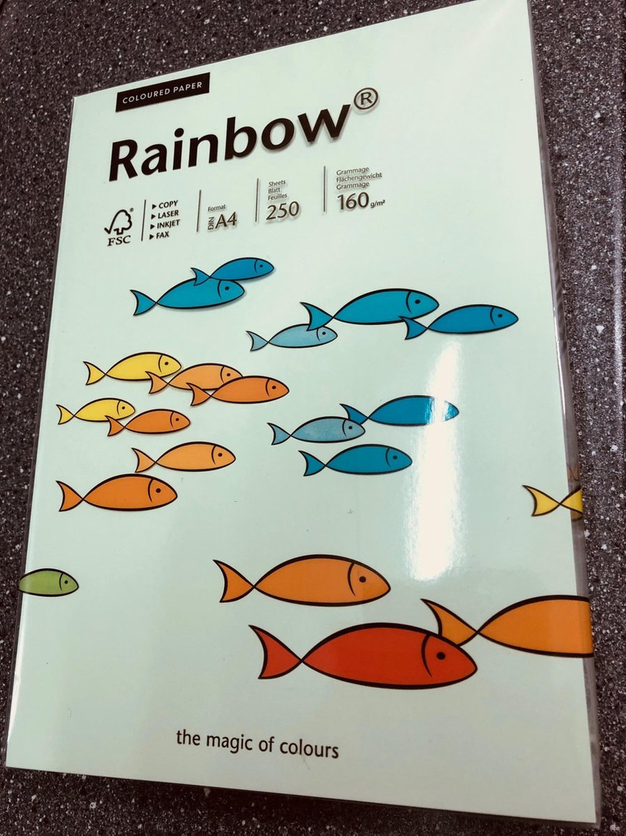 Rainbow Color paper 160gram Kleur 72 Light green