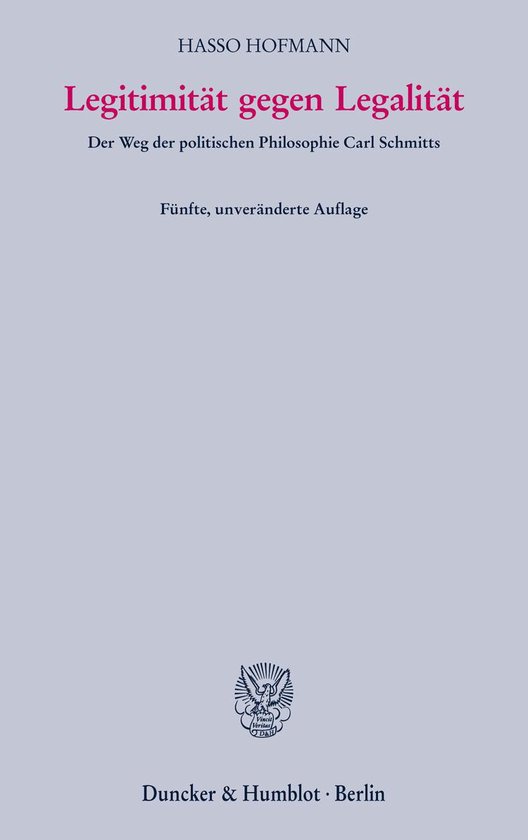 Legitimität gegen Legalität. - cover