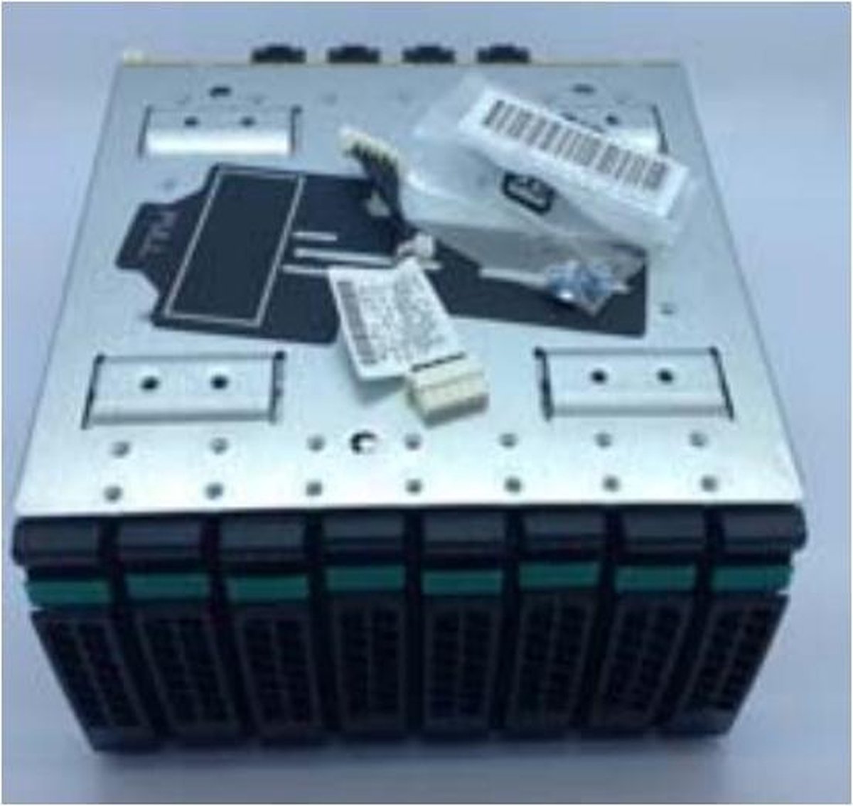 Intel 2U Hot-swap 8x2.5inch SAS/NVMe Combo Drive Bay Kit A2U8X25S3PHS 2.5'' Carrier panel Zwart, Roestvrijstaal