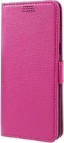 Samsung Galaxy S8 Litchi portemonnee hoesje - roze