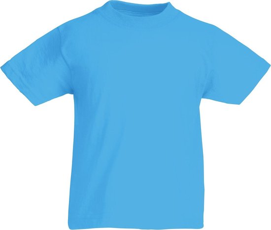 T-shirt Fruit Of The Loom Azzurra Uomo Taglia M | 100% Cotone Peso Massiccio