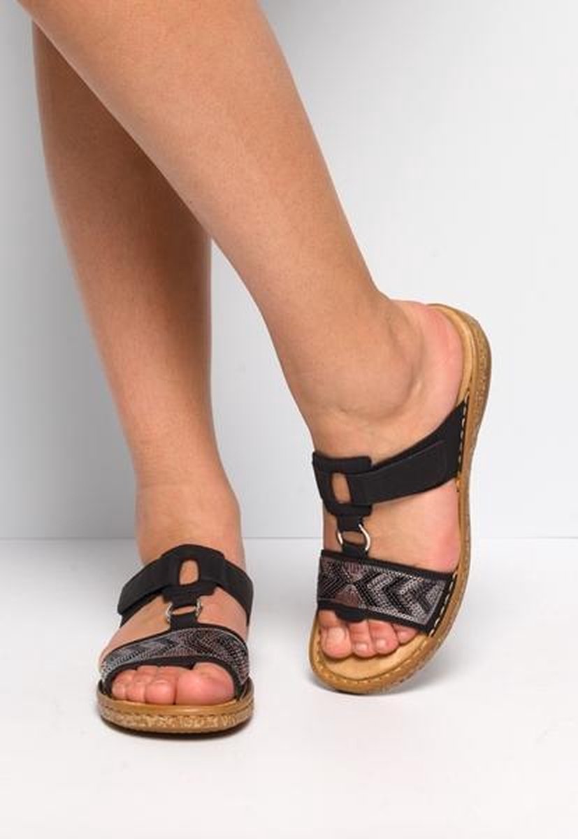 Rieker Slippers zwart | bol.com