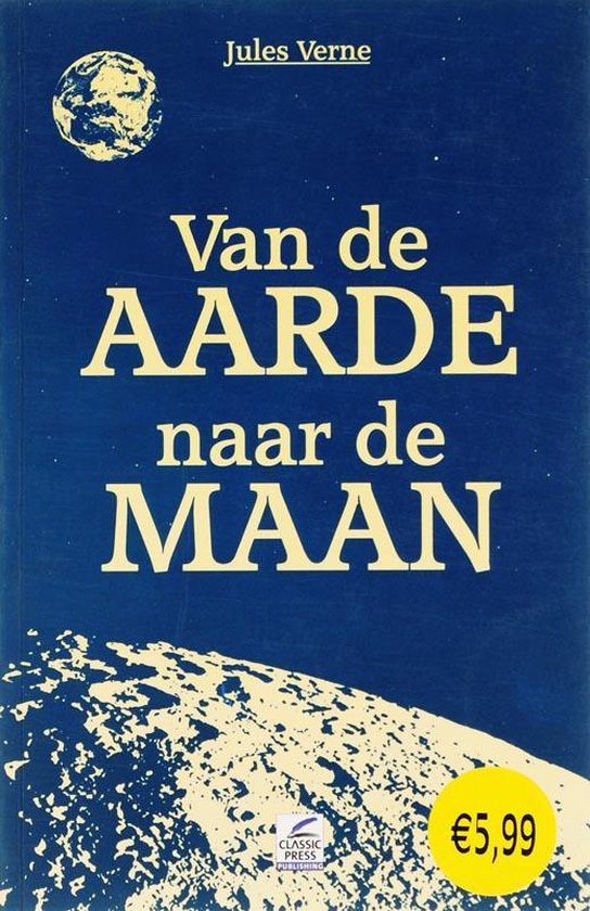 Cover van het boek 'Van de aarde naar de maan'