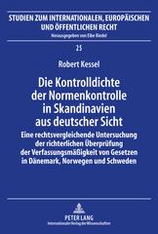 Die Kontrolldichte der Normenkontrolle in Skandinavien aus d ... - cover