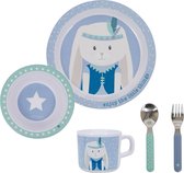 Little Dutch Melamine Servies - Adventure - Mint - 5-delig