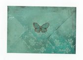 Cards & Crafts Luxe Gekleurde Enveloppen - 100 stuks - Blauw / groen / vlinder - B6 - 175X120 mm - 120grms