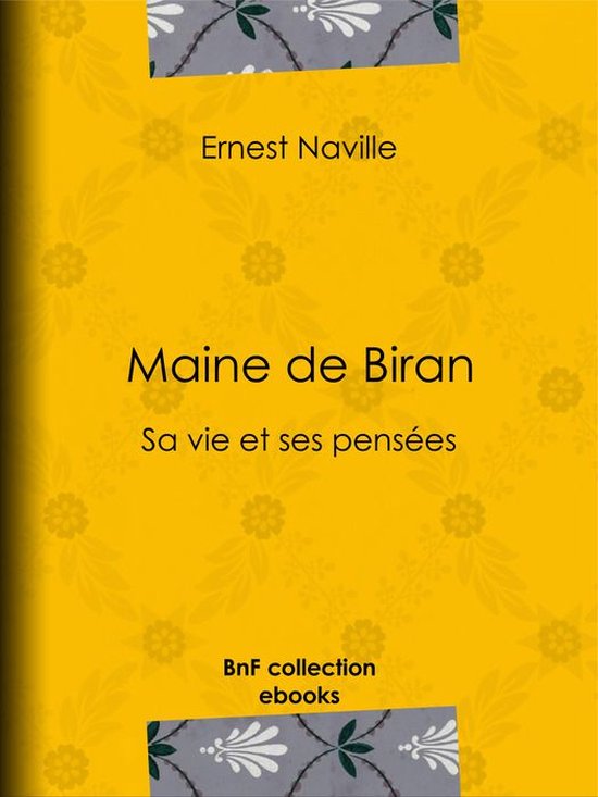 Maine de Biran - cover