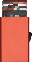 C-secure Anti-skim Pasjeshouder Aluminium / Pasjesbeschermer – Anti Skim cardprotector / Uitschuifbare pasjes houder (mat rood)