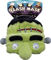 Halloween - Pluche Frankenstein muts met leeslamp/lampjes ogen voor kinderen