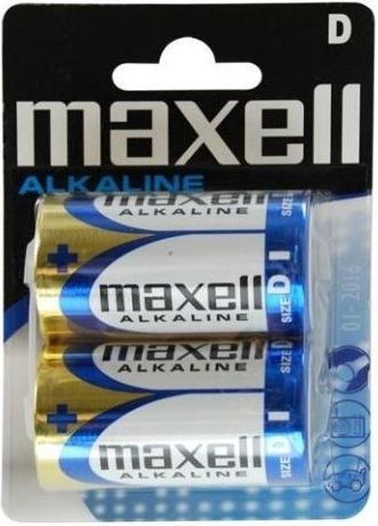 LR20 D Cell Blister 2 Pk - Maxell