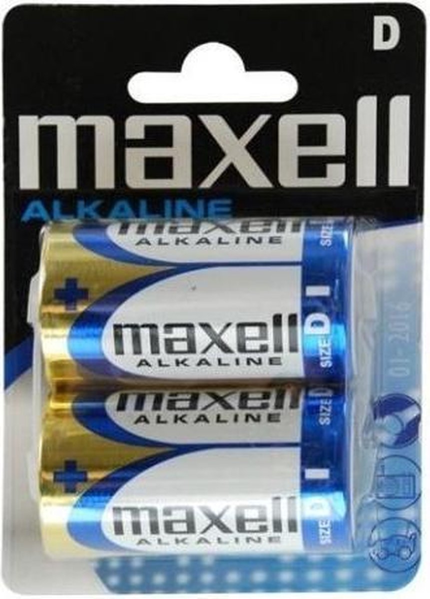 2x alkaline batterij Maxell Alkaline LR20/D