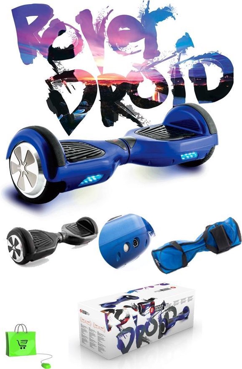 1 Zelfbalancerend elektrisch Hoverboard 2 wielen Blauw | zybou | | bol.com