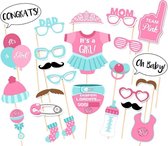 Babyshower Photoprops voor Meisje Girl | Photobooth Prop set