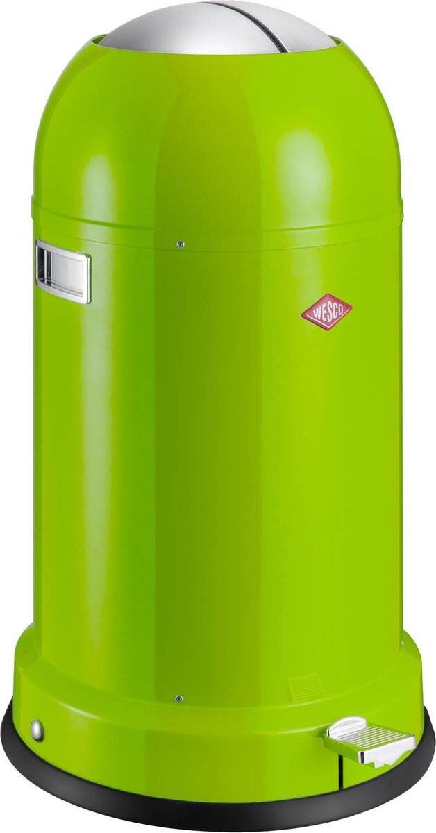 Prullenbak - Wesco Kickmaster Classic Line Soft Pedaalemmer - 33 liter - Lime green