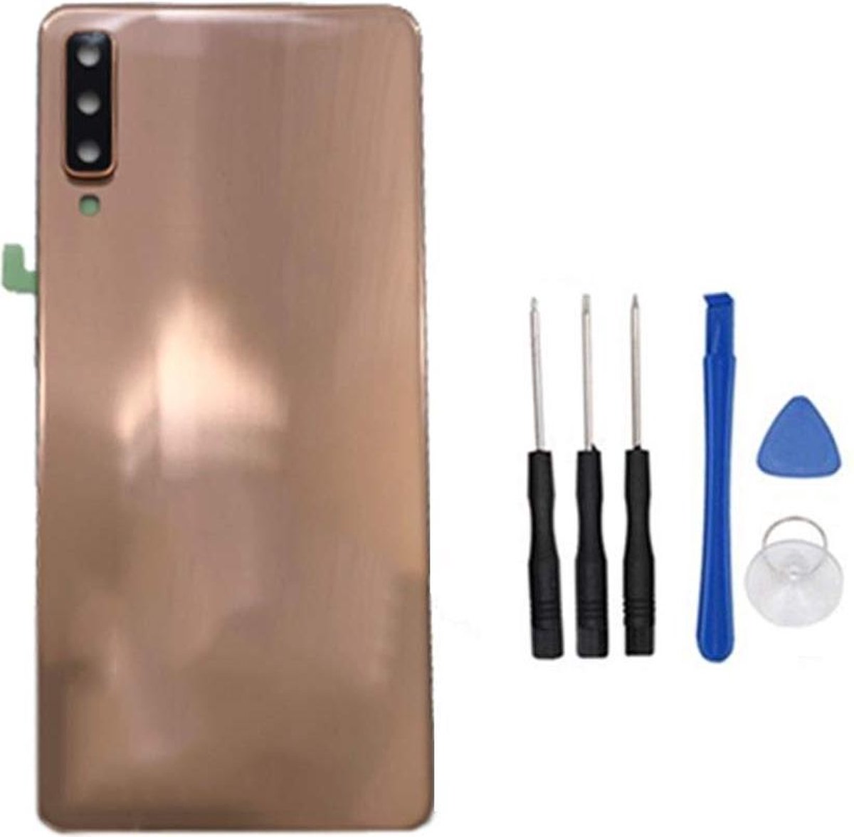 Batterijcover - achterkant geschikt voor de A7 2018 A750 A750F - Goud