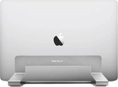 Macally VCSTANDA Verticale laptop standaard voor MacBook Air, MacBook Pro en elke laptop met een dikte tussen 1,6 en 3 cm - In breedte verstelbaar - Zilverkleurig