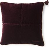 Rivièra Maison Elegant Quilted Pillow Cover - Sierkussenhoes - 50x50cm - Burgundy