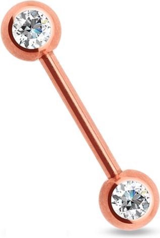 OUFER 14G Piercing Nombril Balles Acier Chirurgical Femme Anneau de Nombril Barbell CZ Zircons