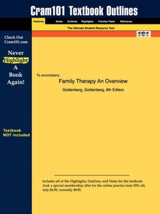 Studyguide for Family Therapy An Overview by Goldenberg, ISB ... - cover