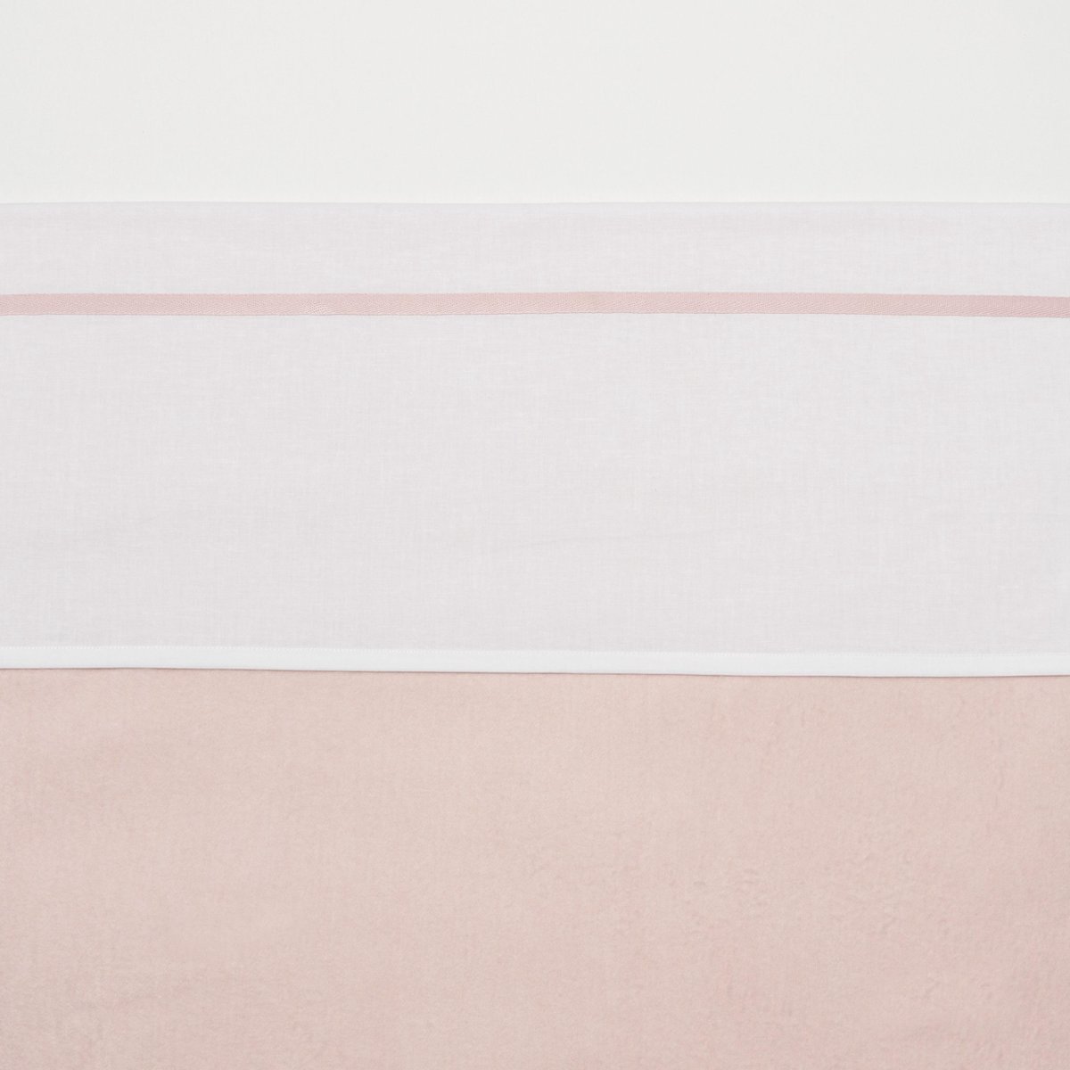 Meyco wieglaken wit met bies - 75 x 100 cm - Lichtroze Meyco wieglaken wit met bies - 75 x 100 cm - Lichtroze